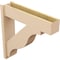 Ekena Millwork 8-in W x 34-in D x 34-in H Funston Block Rough Cedar Woodgrain TimberThane Outlooker, Primed Tan OUTUR080X34X34FST44RCPR - alternate 3